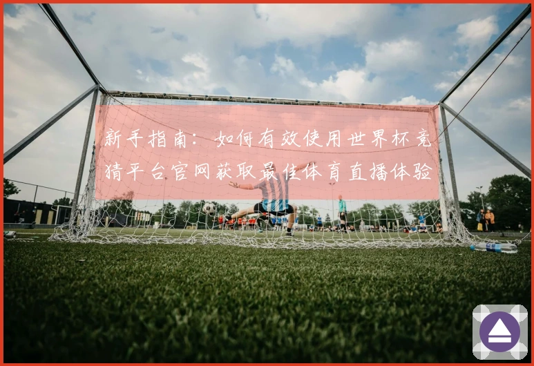 新手指南：如何有效使用世界杯竞猜平台官网获取最佳体育直播体验